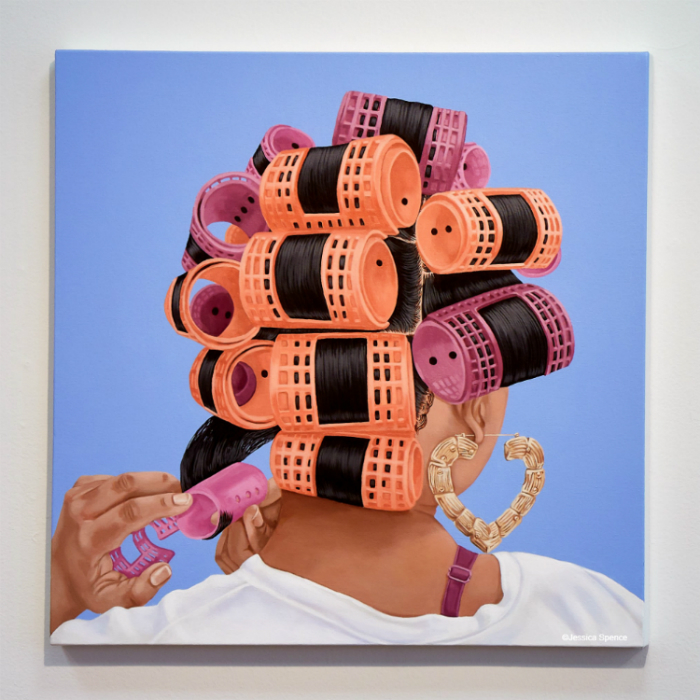 Jessica Spence’s Acrylic Paintings Honor Black Girlhood