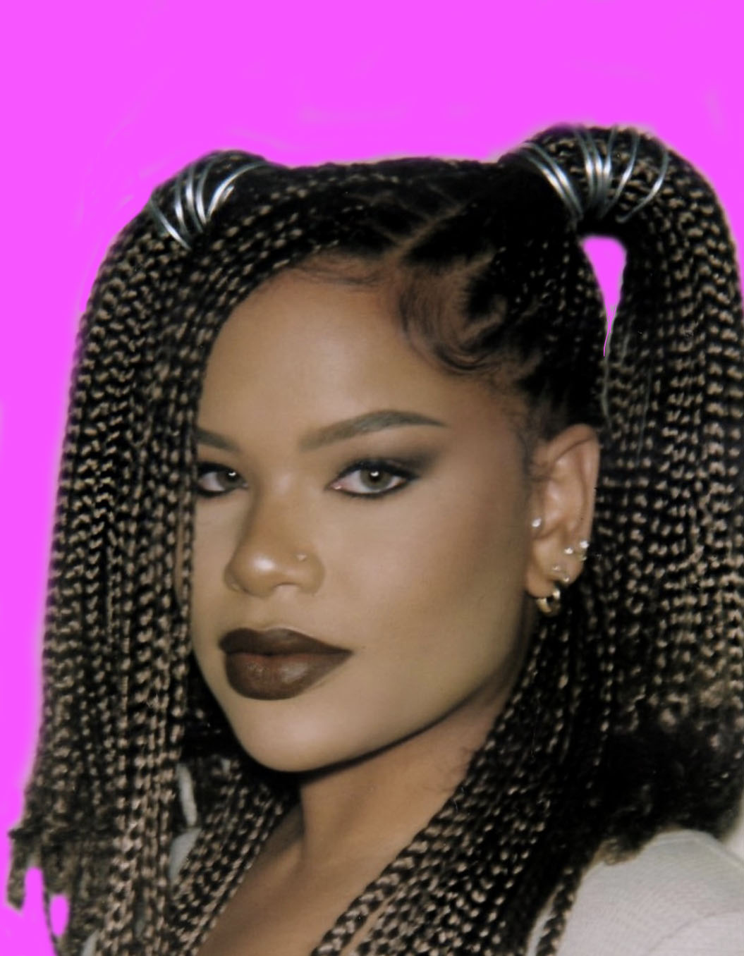 Alissa Ashley’s Braided Ponytails Were Inspired By Left Eye