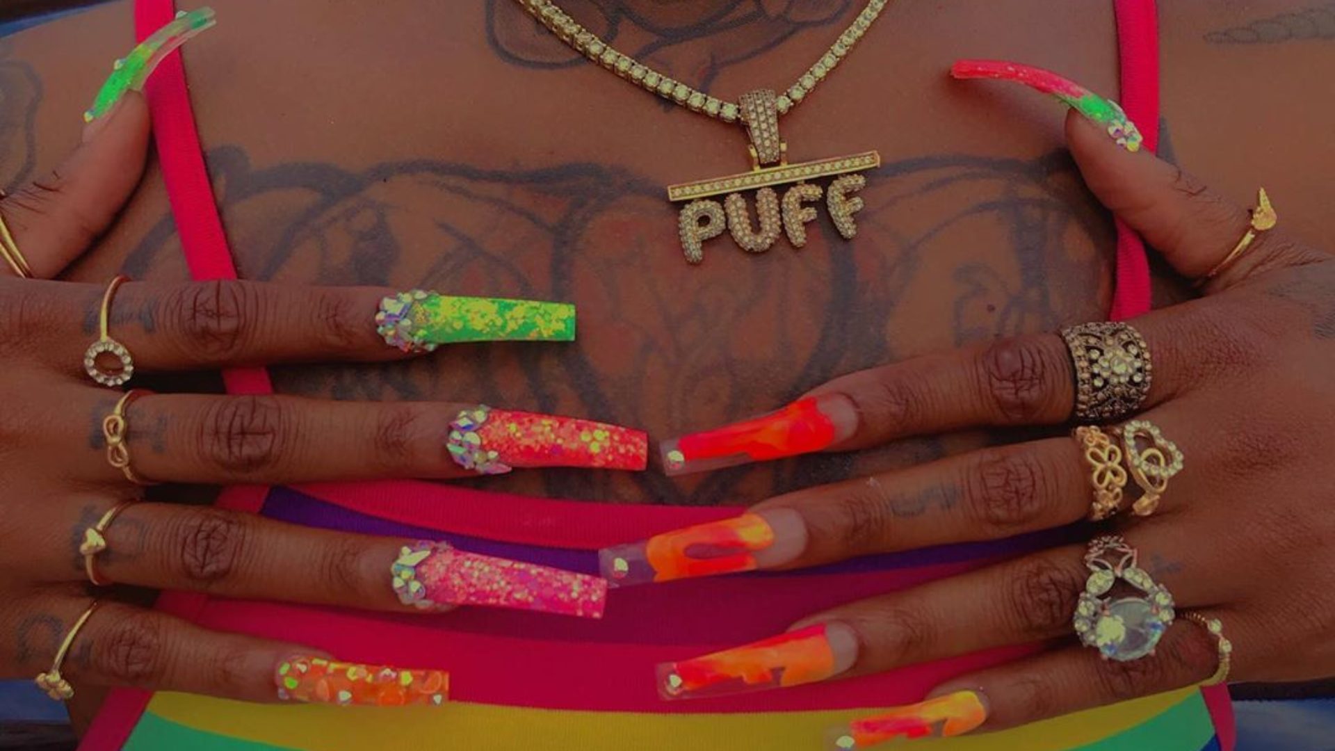 Rapper Big Puffy Is The Illest Nail And Jewelry Inspo