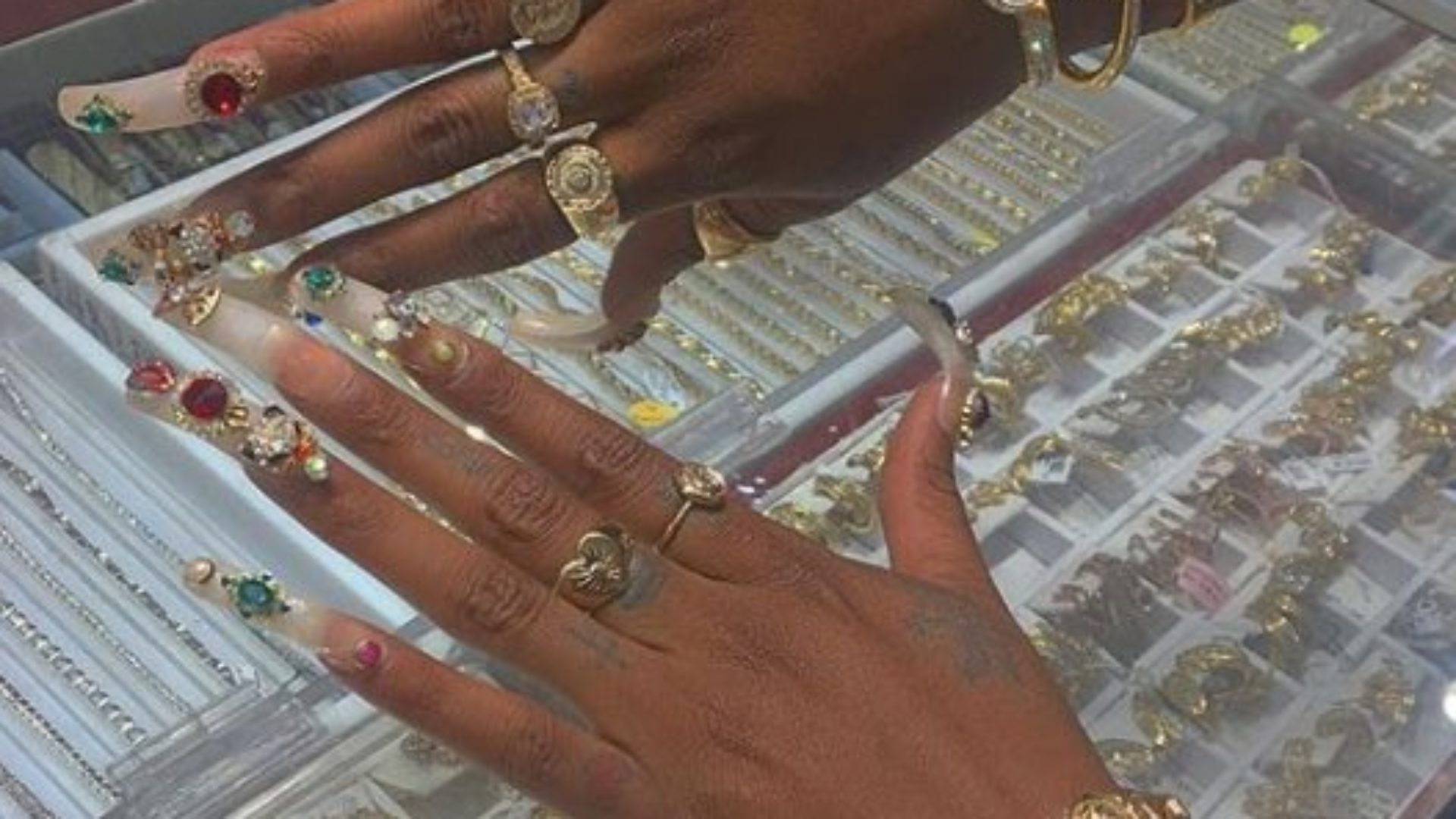 Rapper Big Puffy Is The Illest Nail And Jewelry Inspo