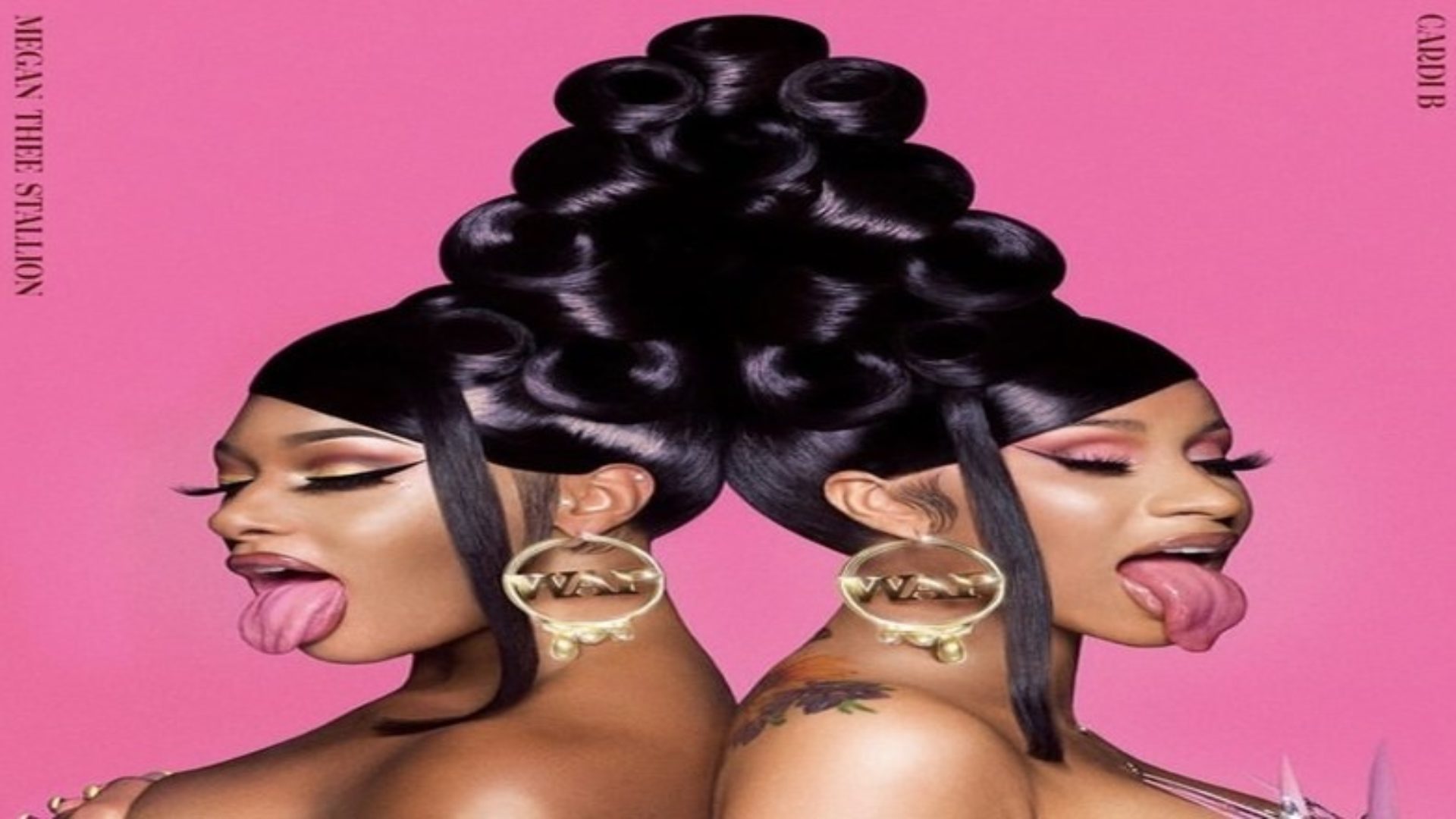 Cardi B and Megan Thee Stallion's 90s Updo Hairstyle Trend