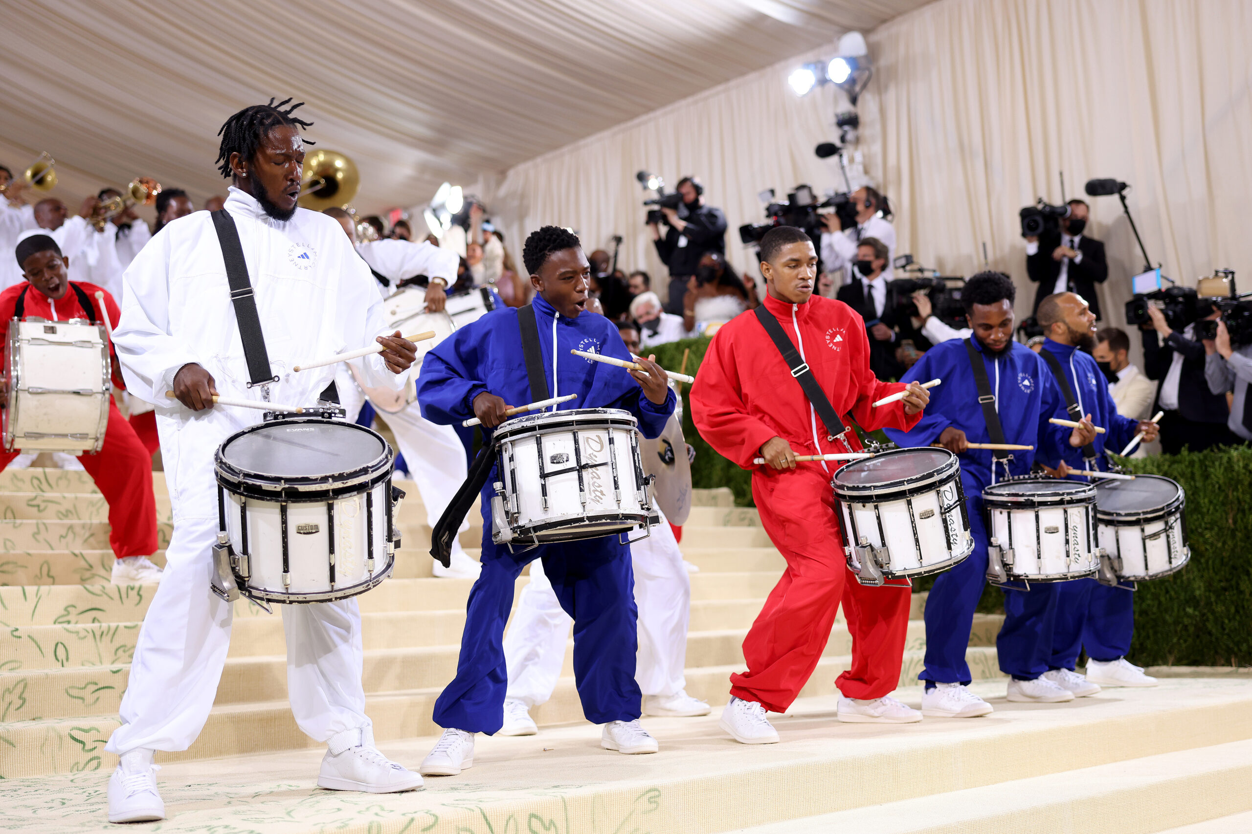 The Brooklyn United Marching Band Performed At The 2021 MET Gala