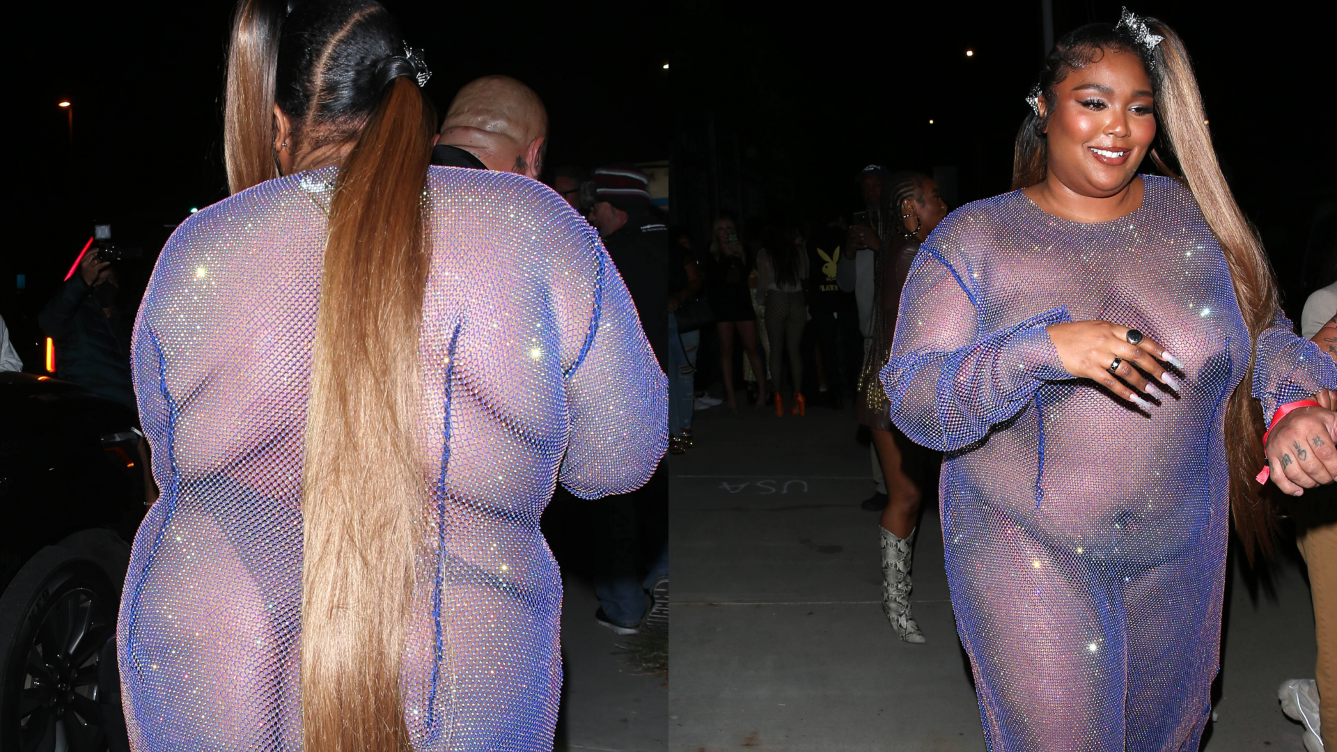 Lizzo’s Sparkly, See-Through Dress Was The Star Of Cardi B’s Birthday Party