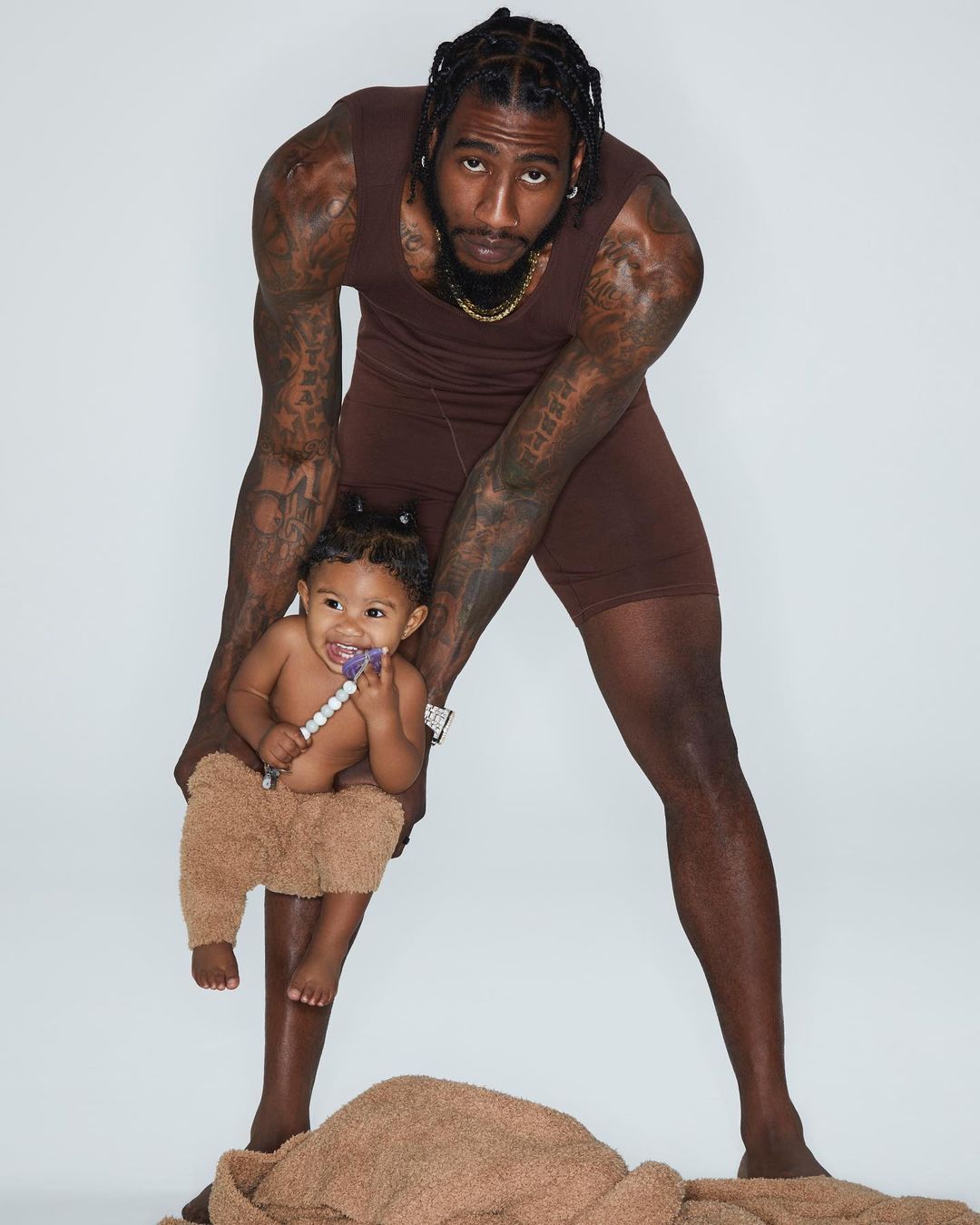 Teyana Taylor, Iman Shumpert And Their Daughters Star In Latest SKIMS Campaign