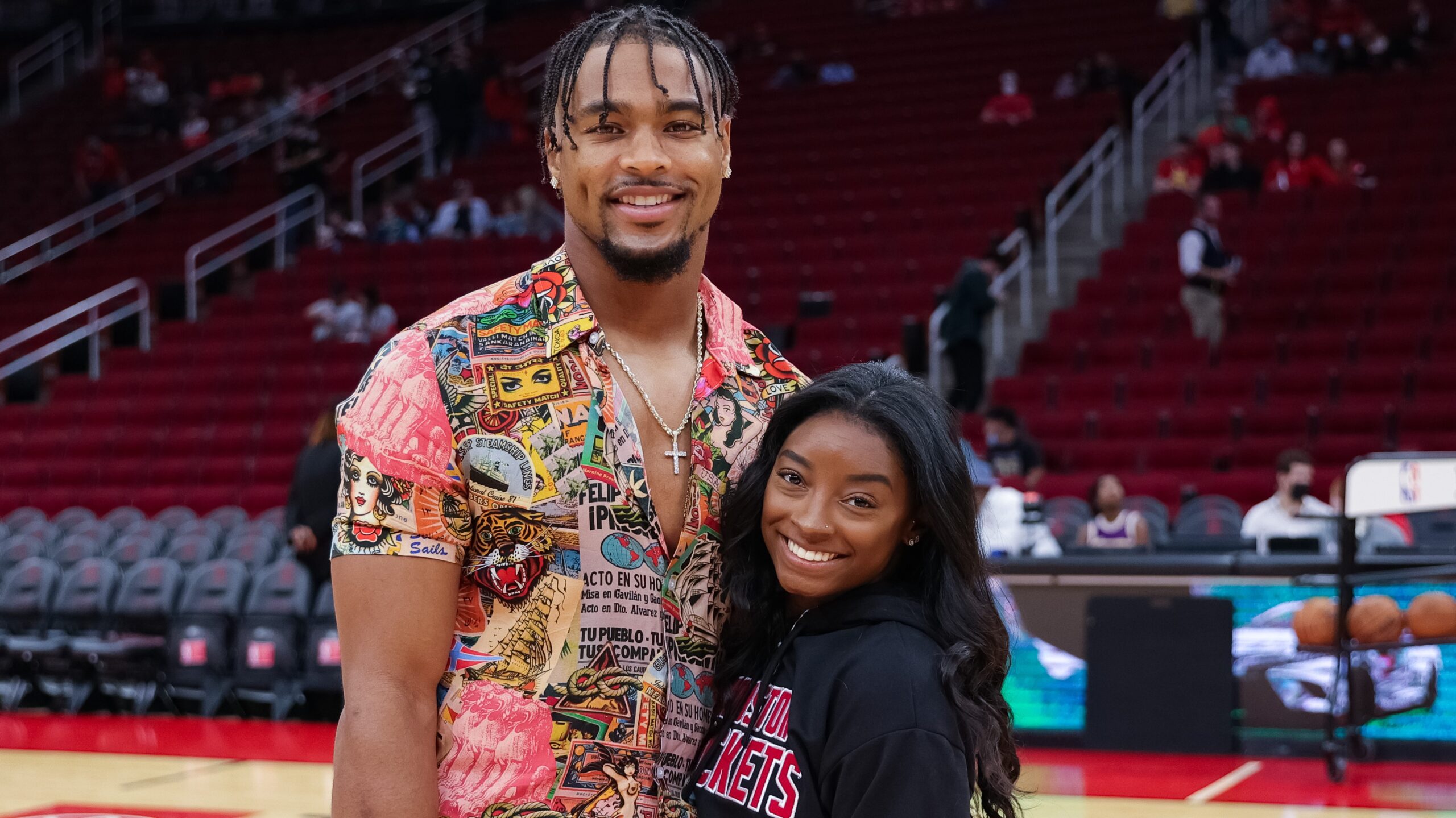 Simone Biles And Her Boo Wore The Cutest Matching Outfits For A Date Night