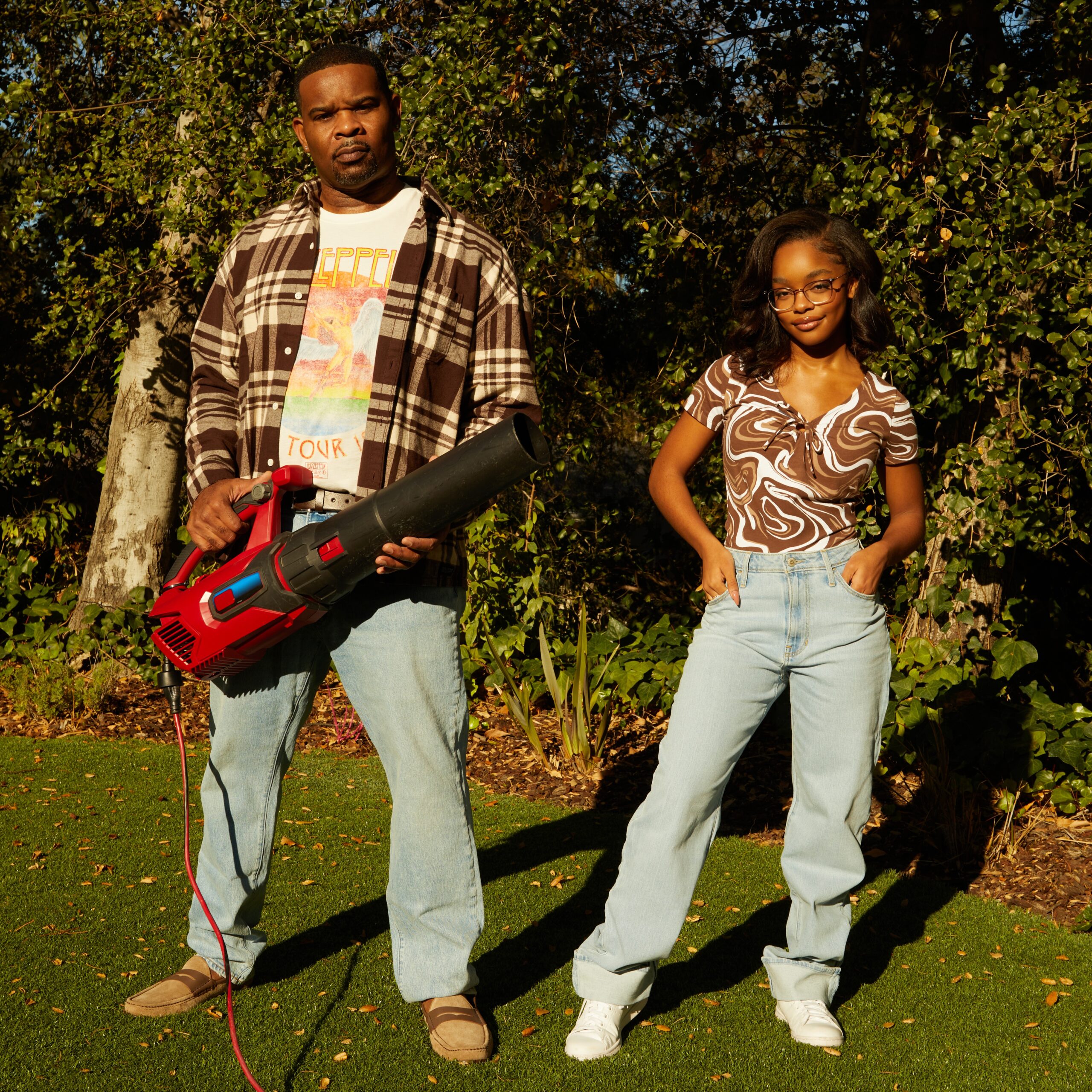 Marsai Martin And Her Father Team Up With Hollister For Dad Jeans Campaign