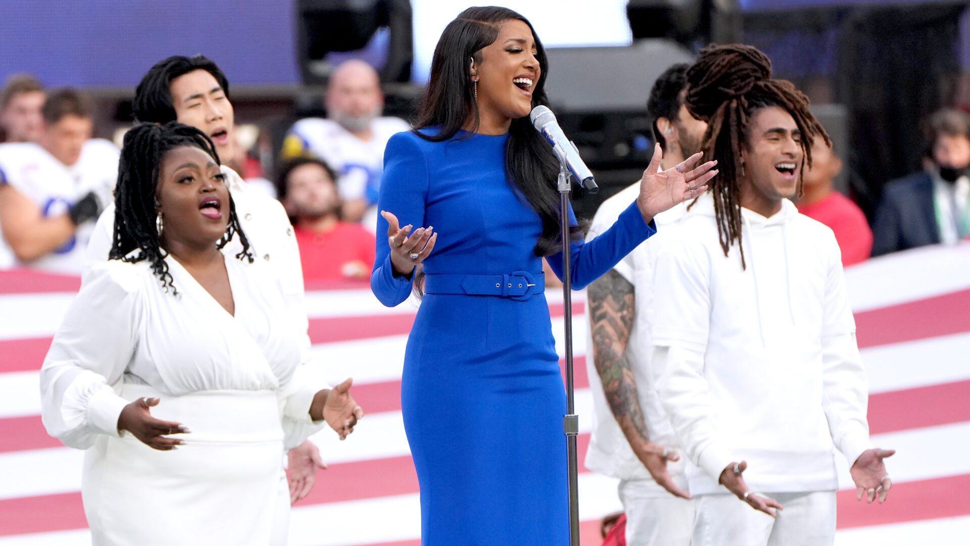 Mickey Guyton Brought The House Down With Her Soulful Take On The National Anthem