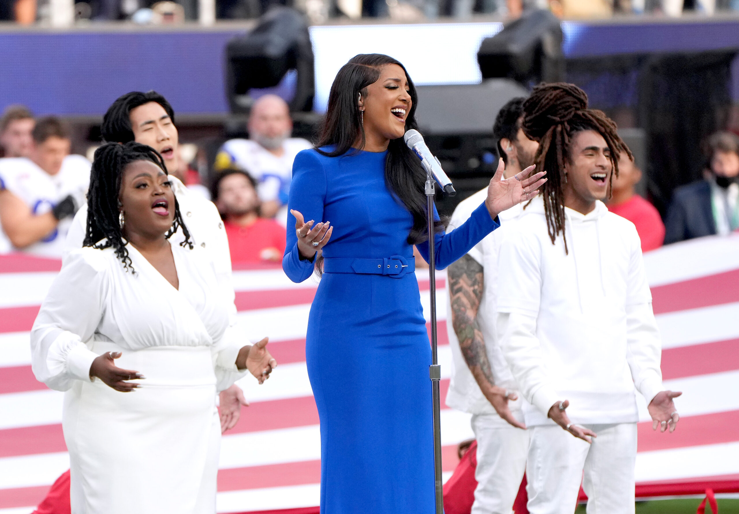 Mickey Guyton Brought The House Down With Her Soulful Take On The National Anthem