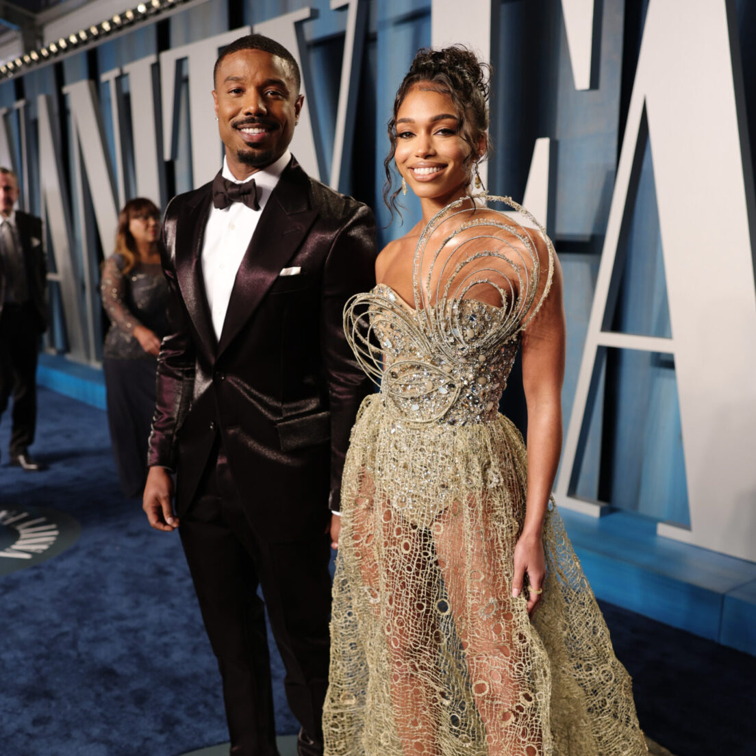 Michael B. Jordan and Lori Harvey Make Red Carpet Debut at Vanity