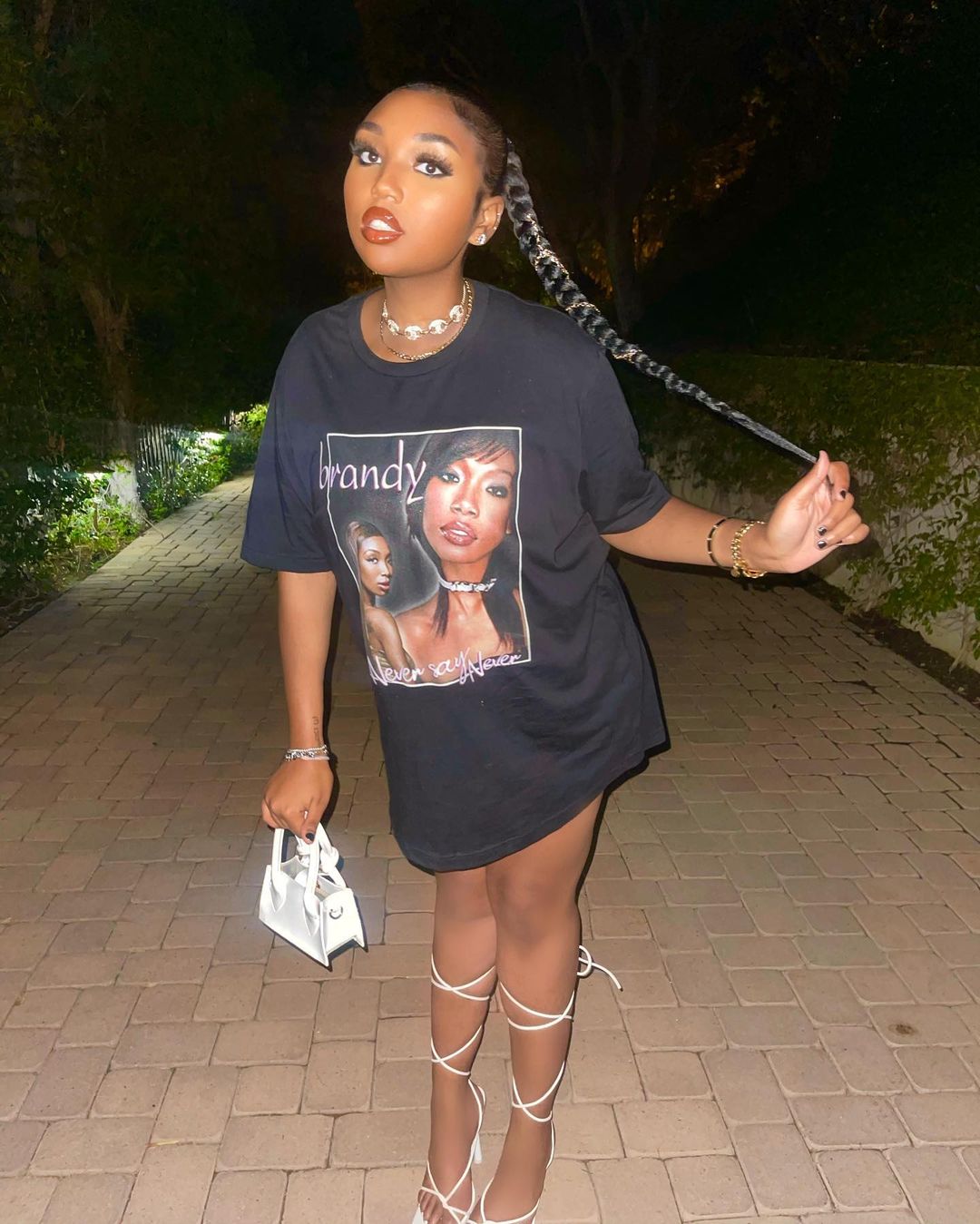 Brandy’s Daughter, Sy’Rai, Pays Homage To Her Mom With A Nostalgic T-Shirt