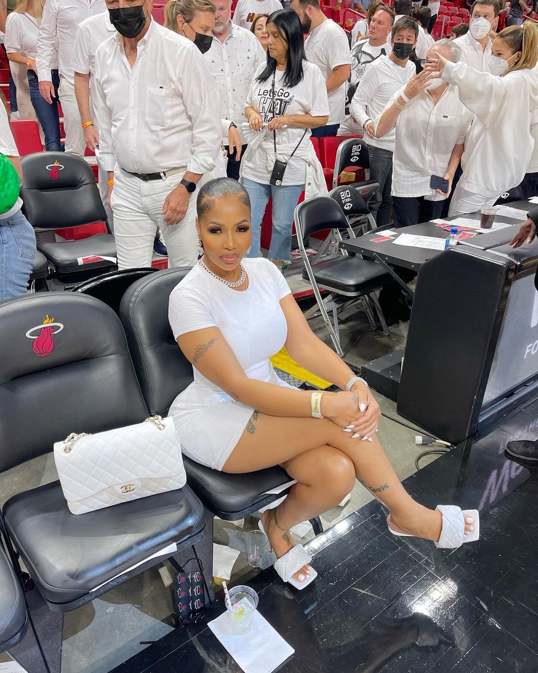 Yung Miami And Her Mom, Keenya Young, Attend NBA Playoff Game