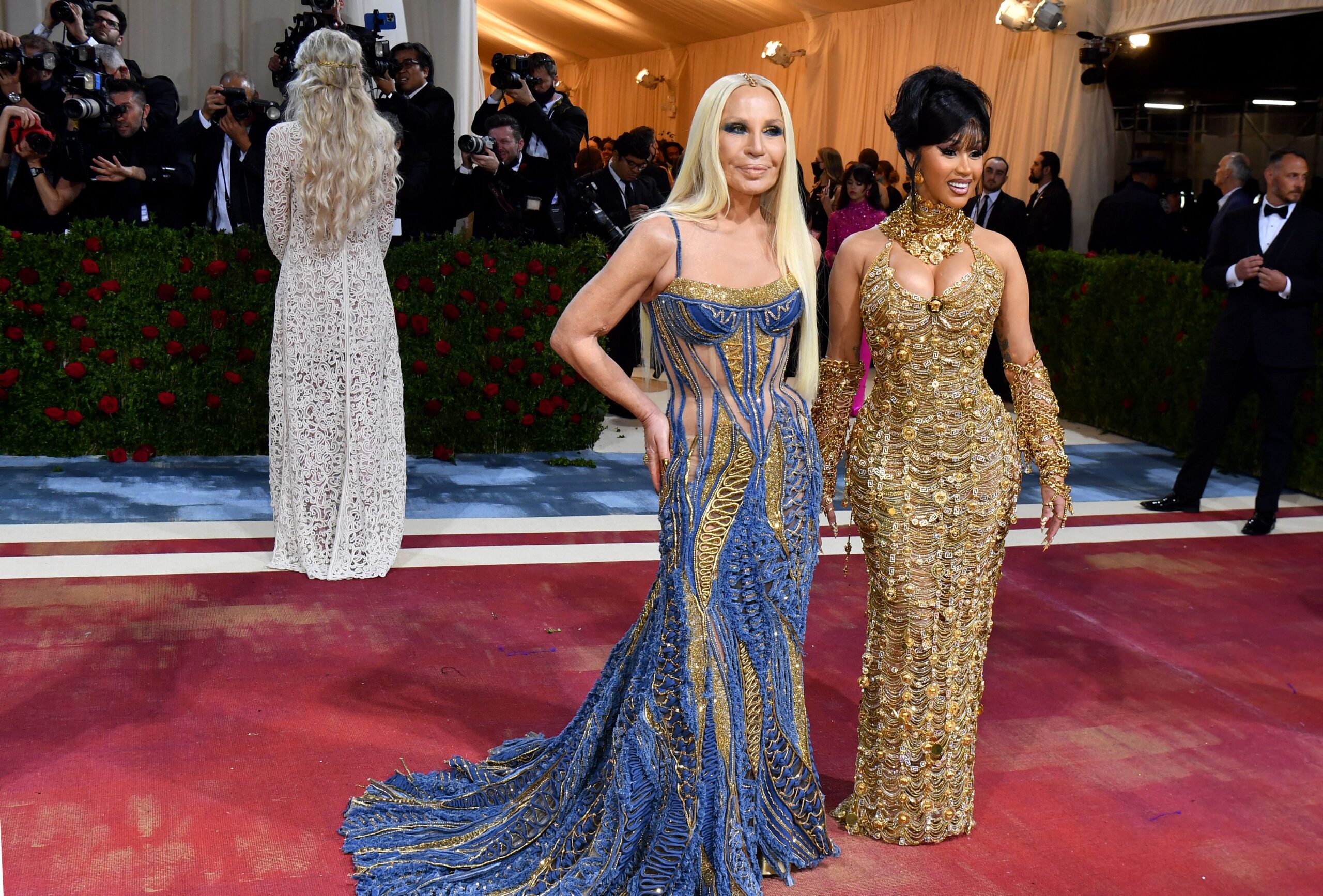 Cardi B Wore A Mile’s Worth Of Versace Gold Chains At The 2022 MET Gala