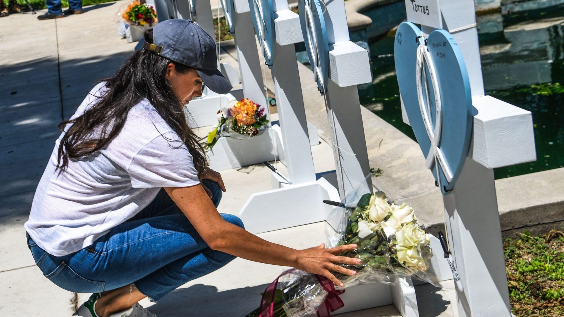 Meghan Markle Visits Uvalde Memorial To Pay Tribute To Victims