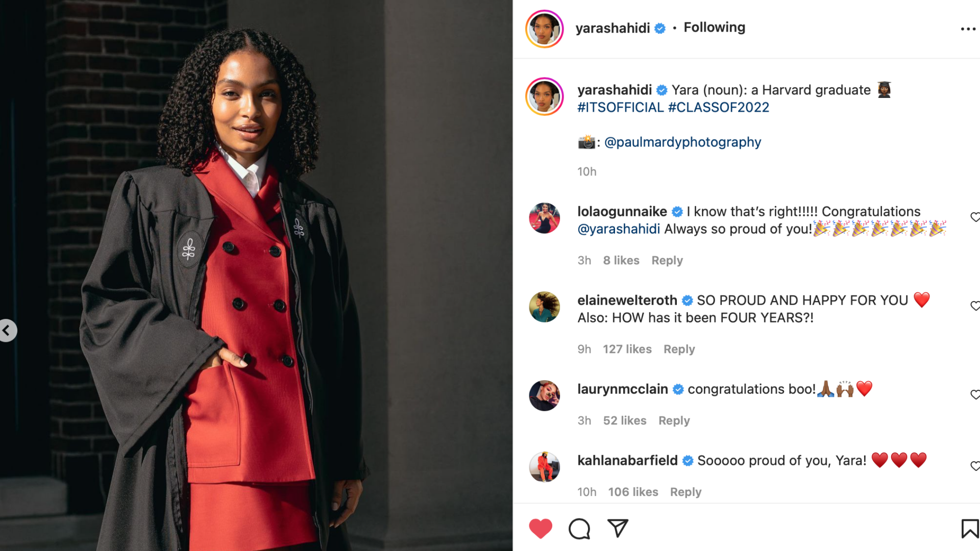 On Her Grown-ish: Yara Shahidi Graduates From Harvard University