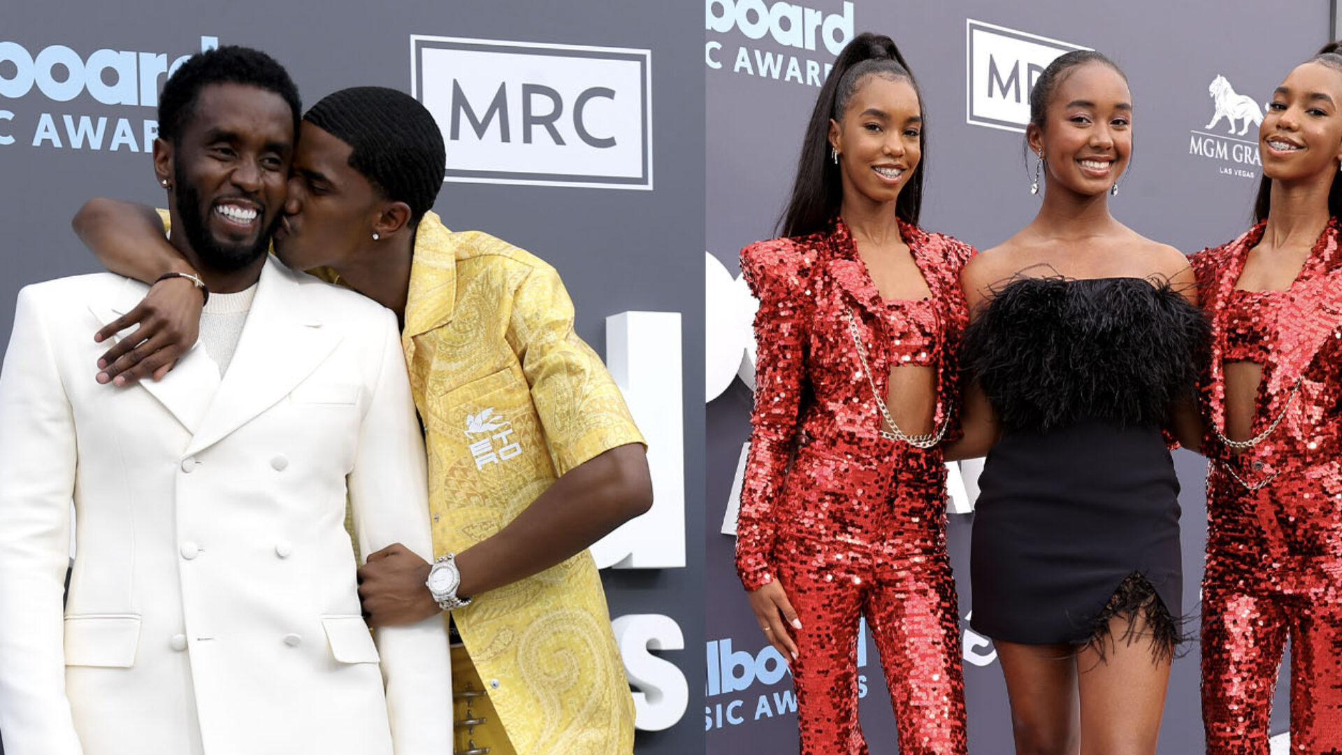 Diddy Attends The Billboard Music Awards With His Children