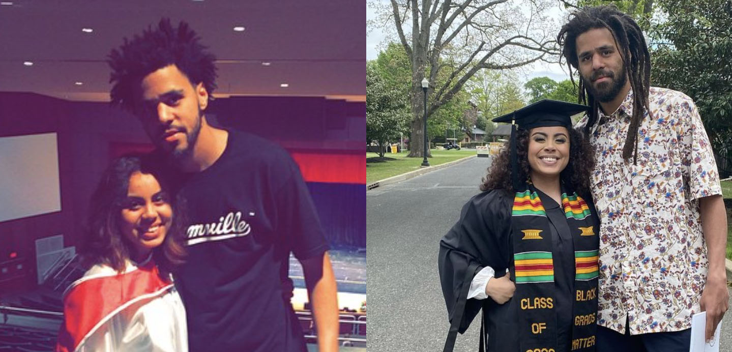 J. Cole Promised To Attend A Student’s High School Graduation If She Was Accepted To A 4-Year University. He Came To Her College Graduation, Too.