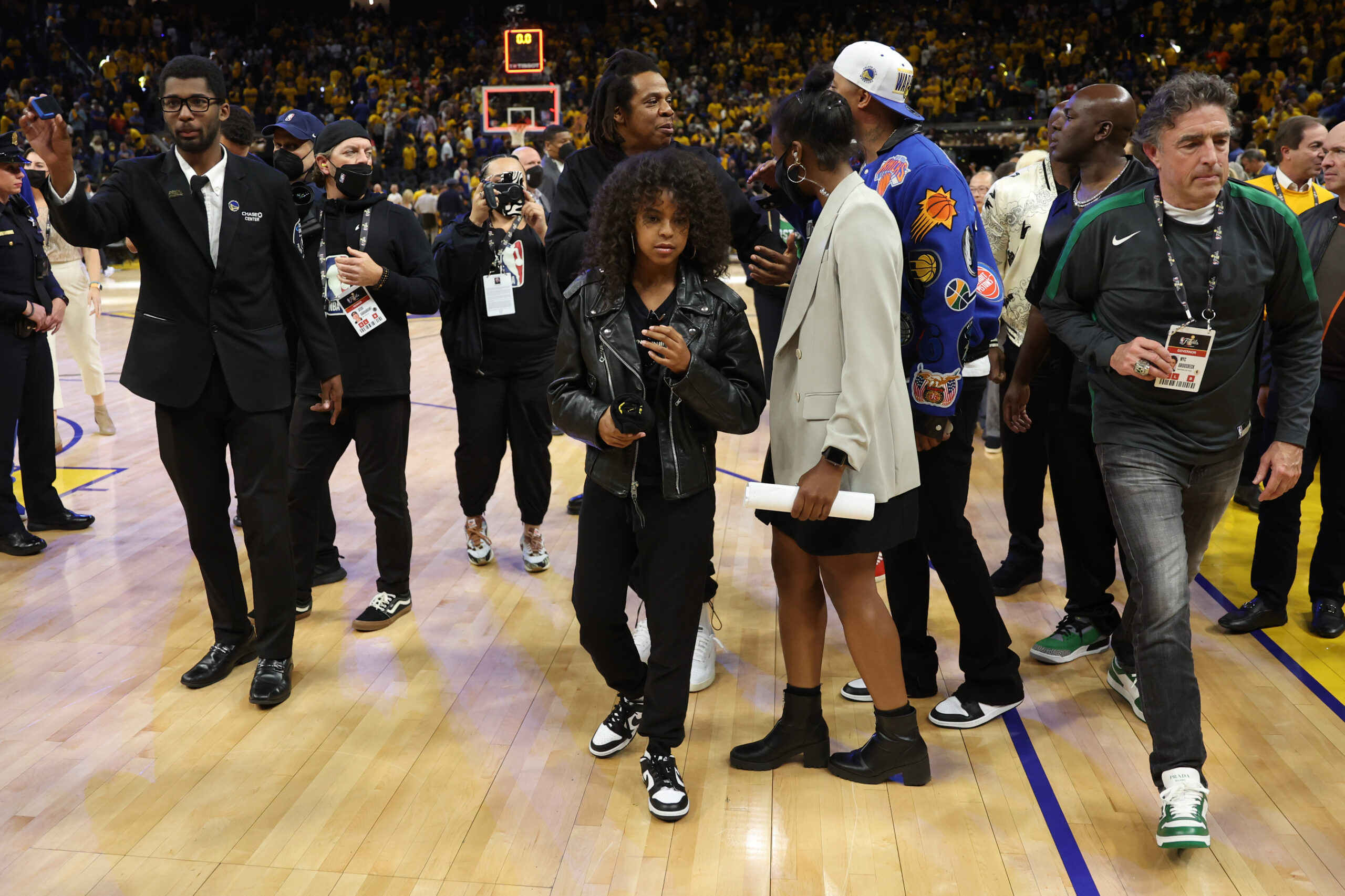 Blue Ivy Carter And Jay-Z Step Out For Father-Daughter Fun At NBA Finals Game