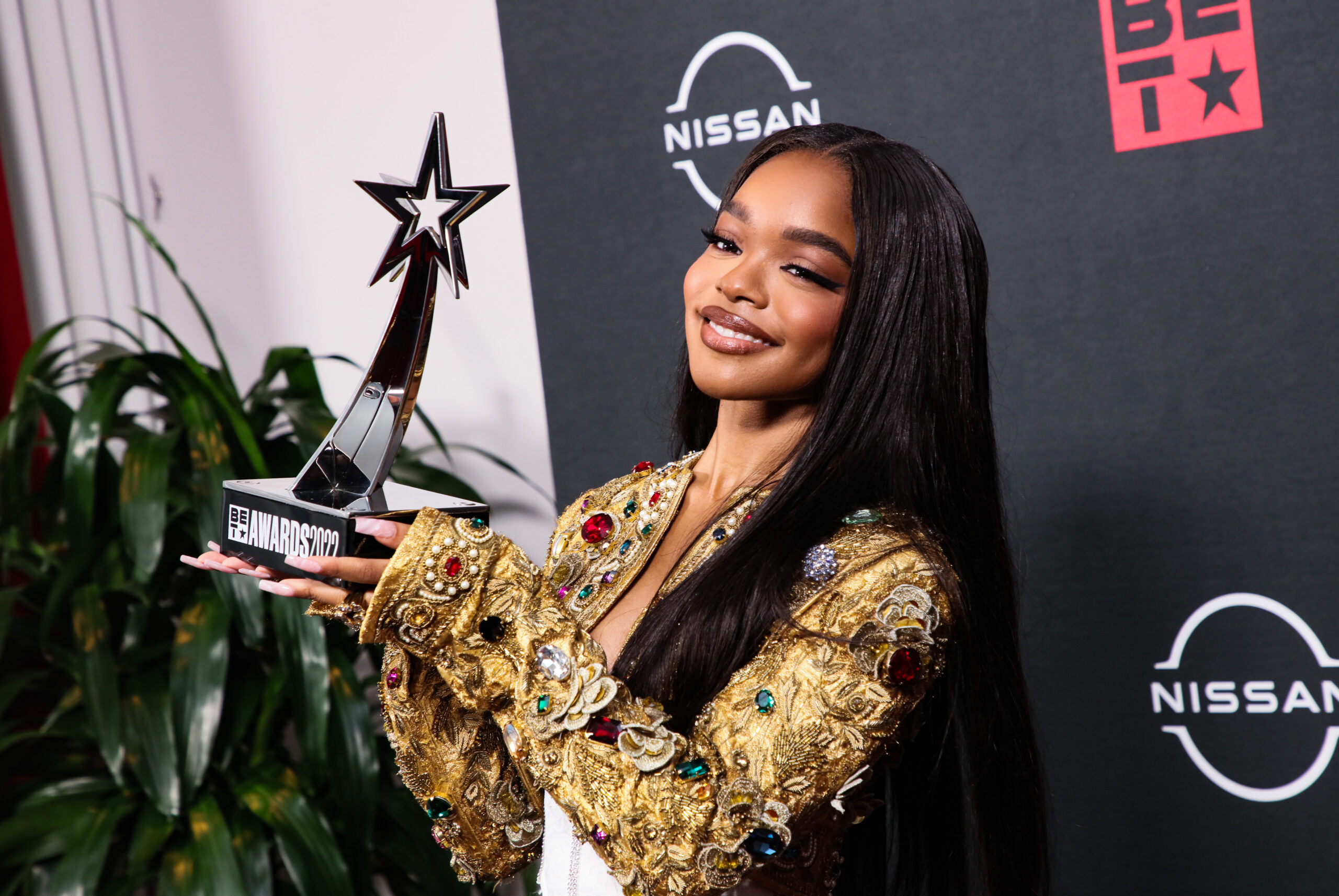 Marsai Martin in Annakiki - Bet Awards Arrivals - 2