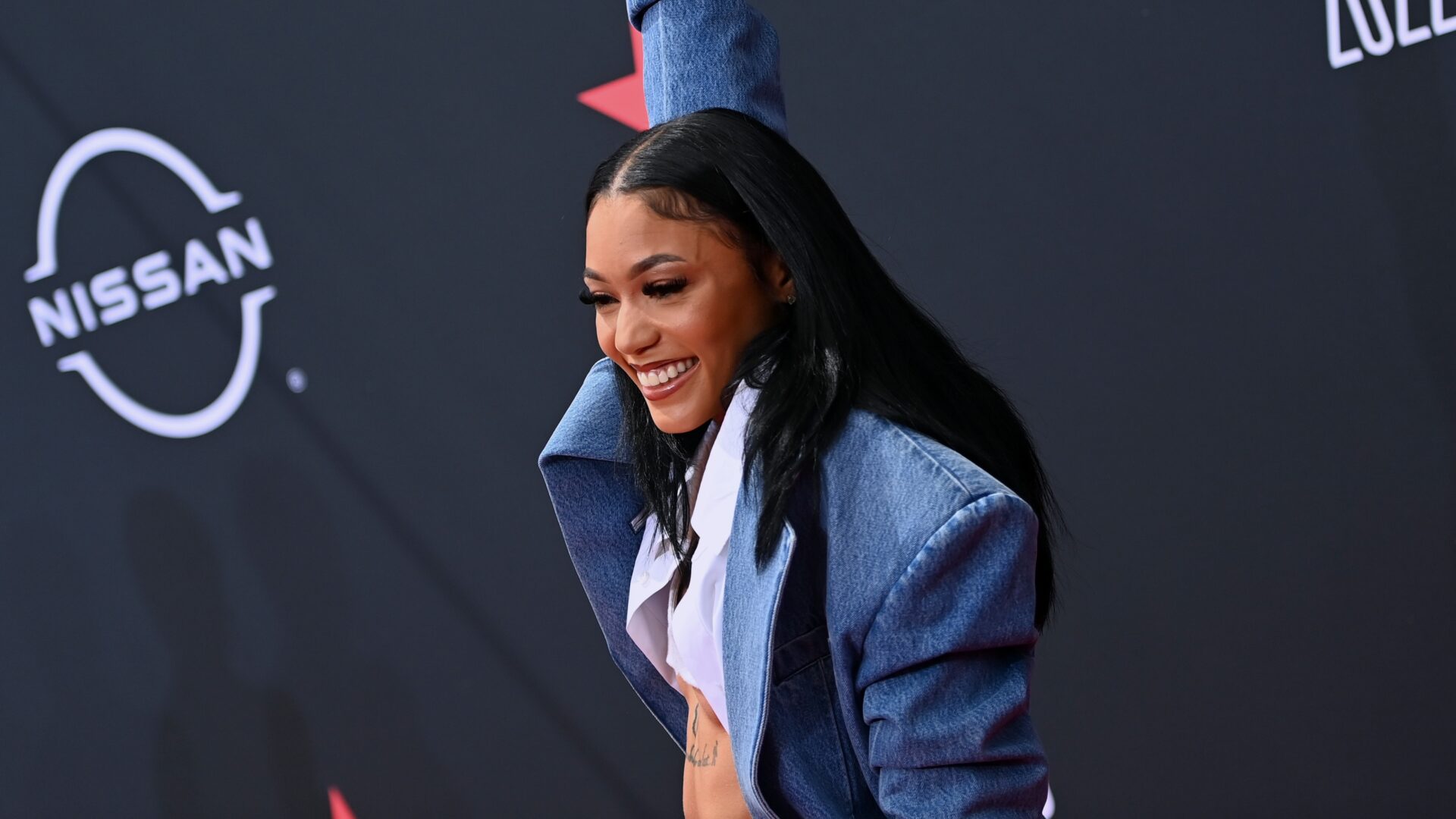 Coi Leray Wore These $950 Denim Boots To The 2022 BET Awards