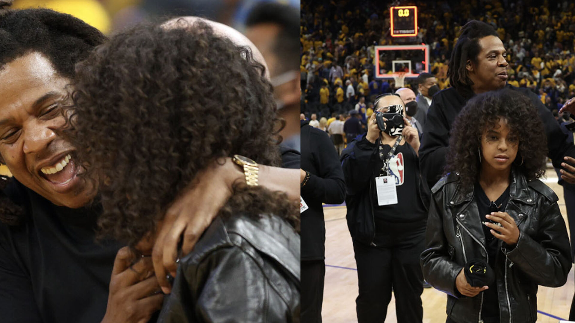 Blue Ivy Carter And Jay-Z Step Out For Father-Daughter Fun At NBA Finals Game