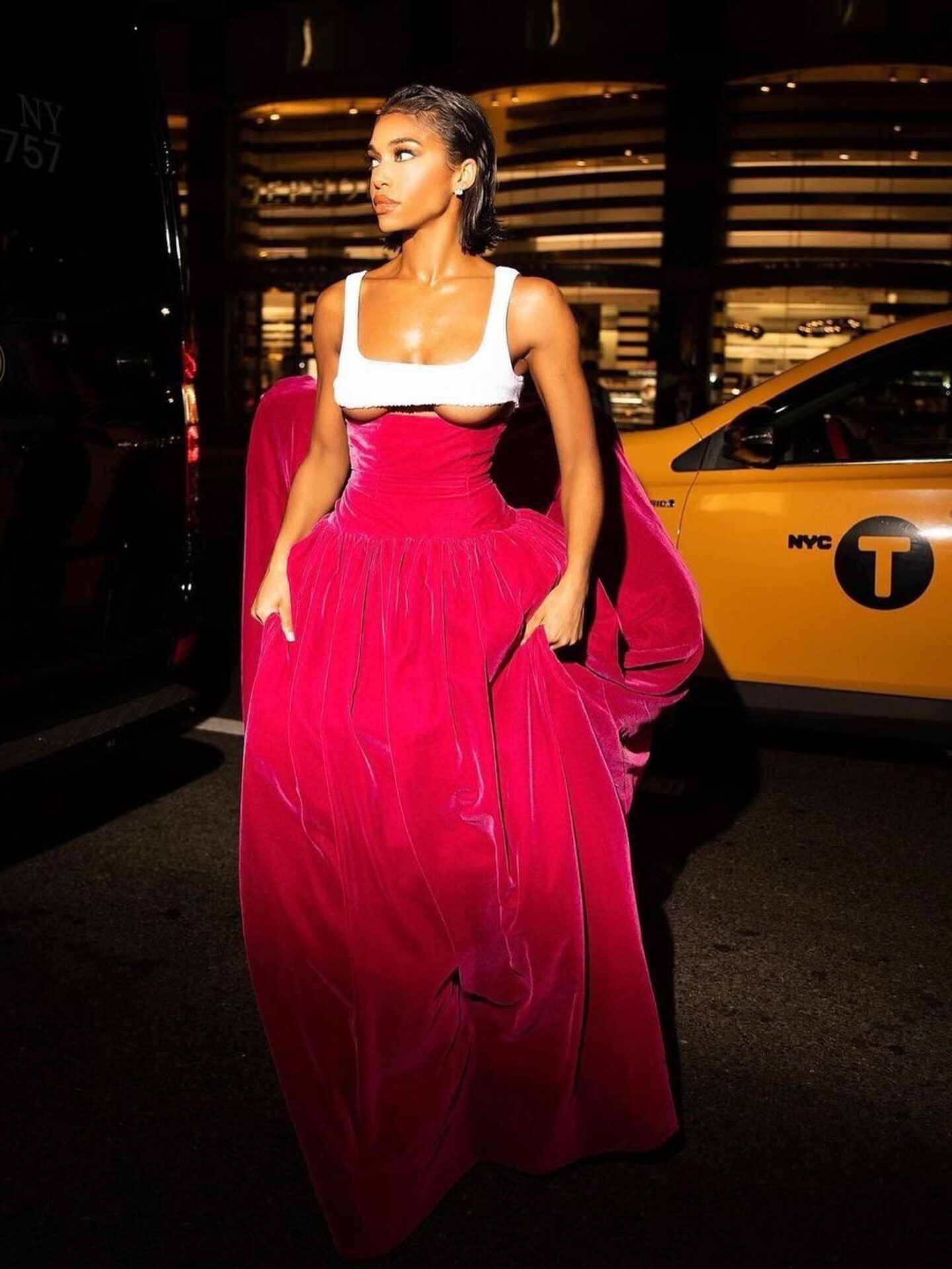 Lori Harvey Celebrates Gymshark's Debut New York Fashion Week Show