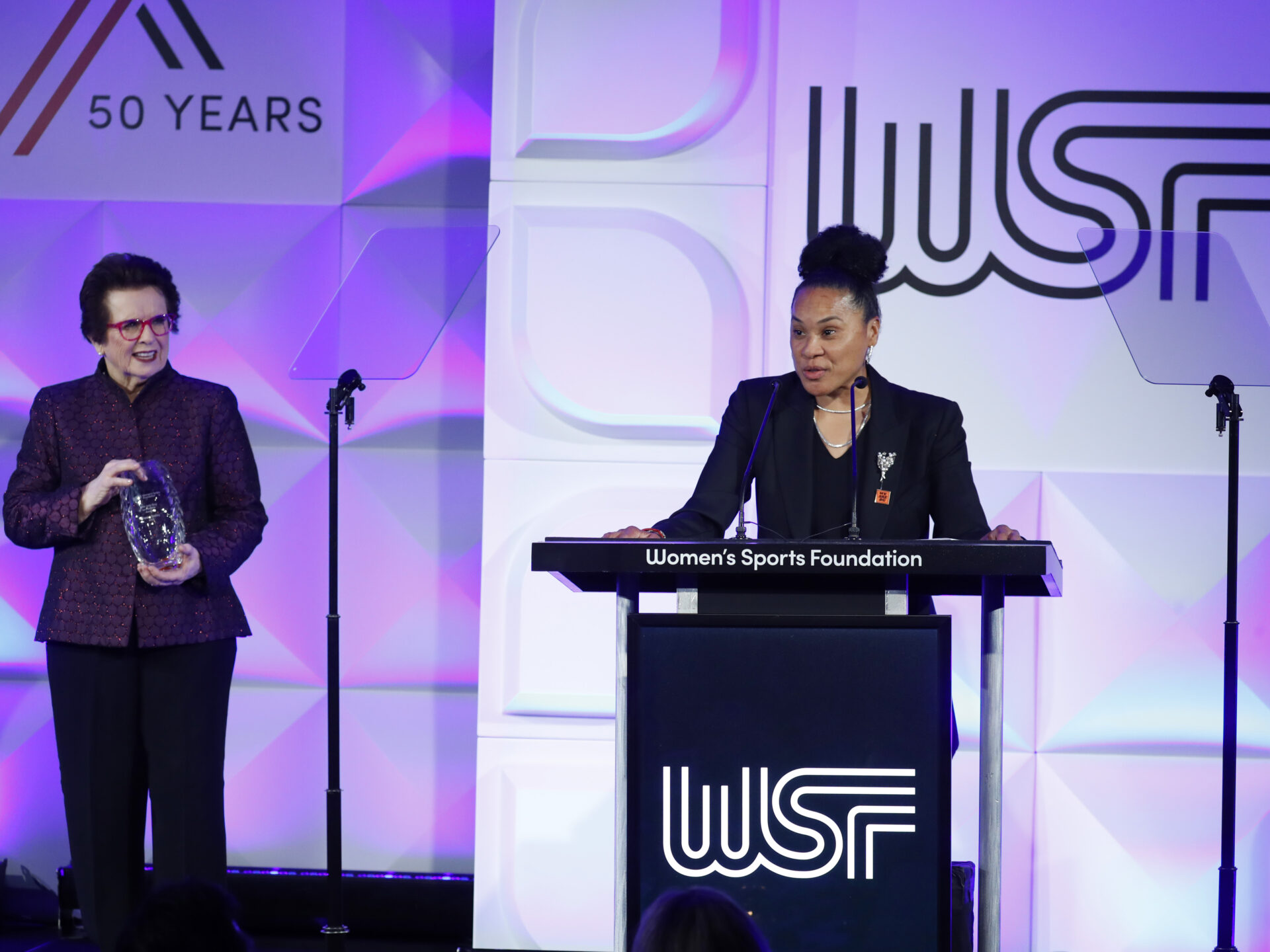 Coach Dawn Staley accepts WHYY's Lifelong Learning Award