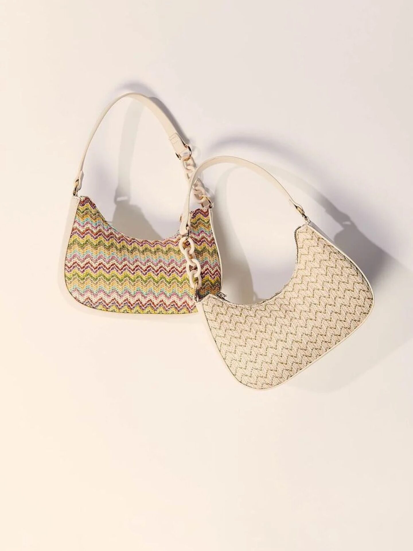Minimalist Baguette Bag With Chain Handle, SHEIN USA