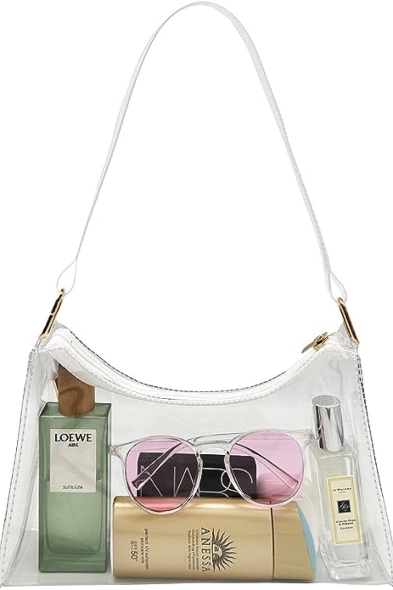  YueBags Small Clear Purse Stadium Approved for Women