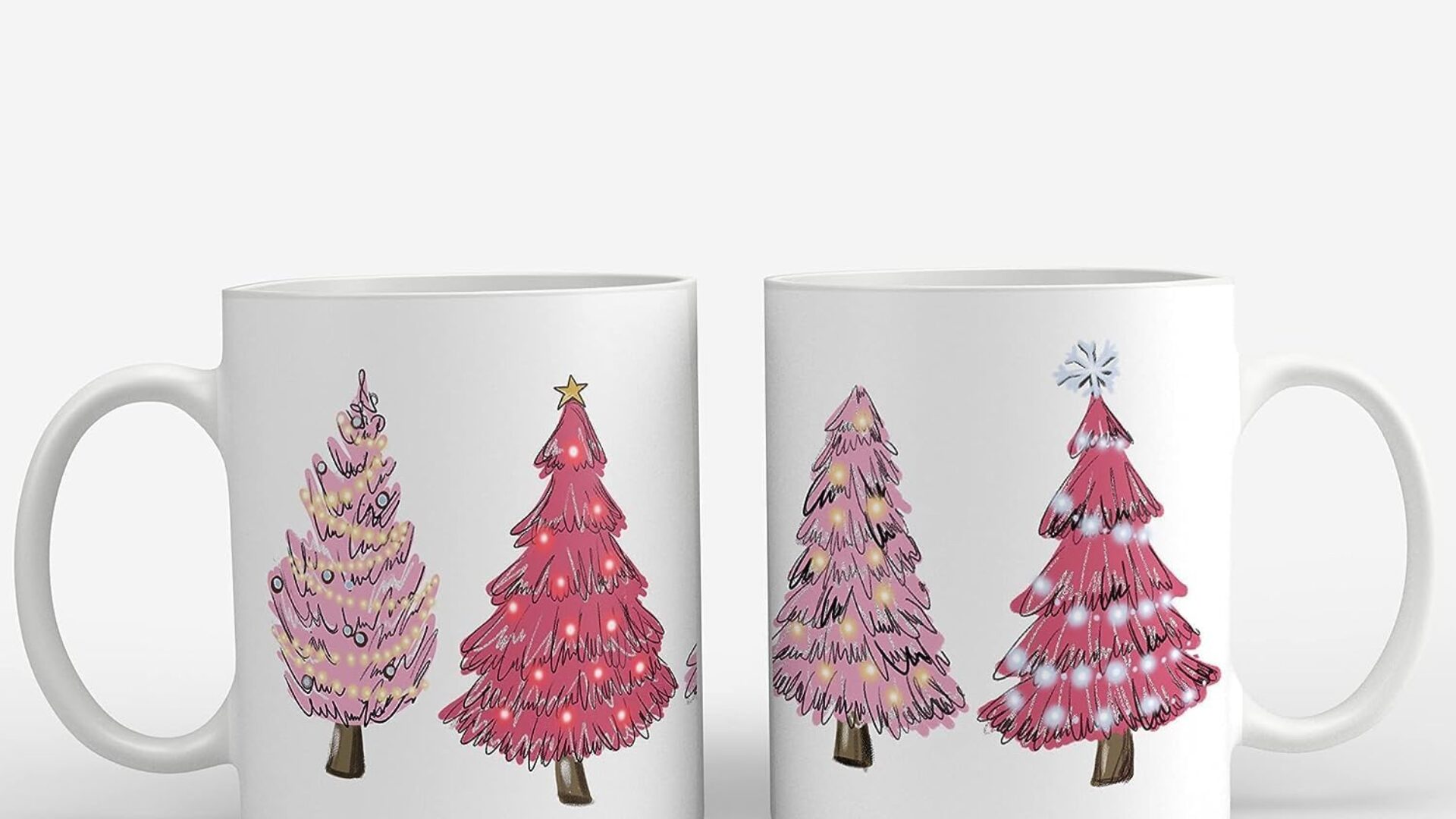 Pink Santa Aesthetic Mug, Pastel Christmas Mug, Trendy Coffee Mug, Tum –  Happy Spirit Happy Life